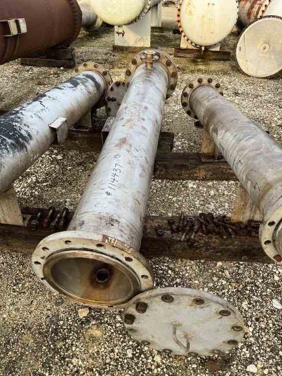 166 Sq Ft Perry Products Stainless Steel Shell & Tube Heat Exchanger