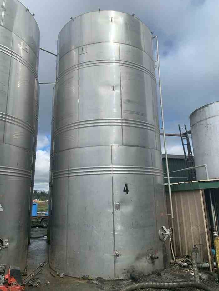 18000 Gal Ellet Copper & Brass Co Stainless Steel Tank