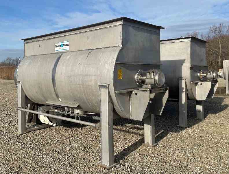 200 Cu Ft Marion Stainless Steel Paddle Mixer