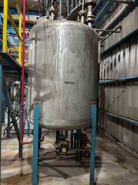 640 Gal Valley Mechanical 304 S/S Pressure Vessel