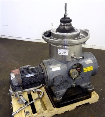 10 HP Westfalia SB-14-06-076 Disc Centrifuge