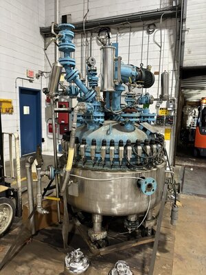 100 Gal De Dietrich Glass Lined Reactor