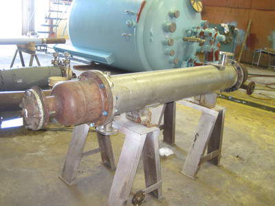 100 Sq Ft Cannon Boiler Works Stainless Steel Shell & Tube Heat Exchanger