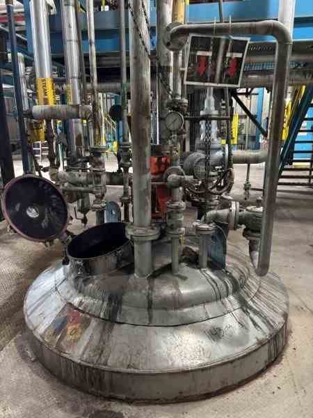 1000 Gal Alloy Fab 304 Stainless Steel Reactor