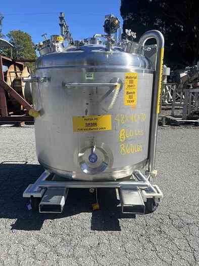 158 Gal Precision Stainless, Inc Stainless Steel Reactor