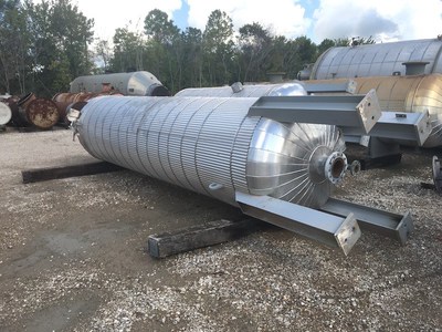 1661 Gal GasTech Engineering LLC Vertical Carbon Steel Pressure Vessel