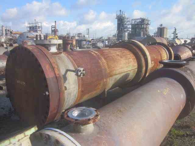 1820 Sq Ft Struthers Wells Stainless Steel Shell & Tube Heat Exchanger