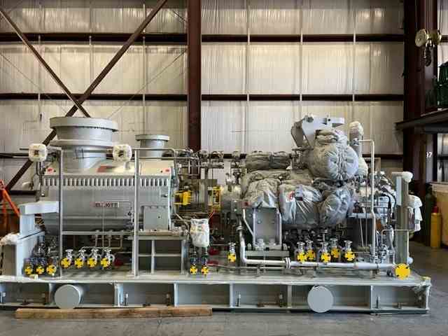 19400 CFM Elliott Compressor with Steam Turbine skid