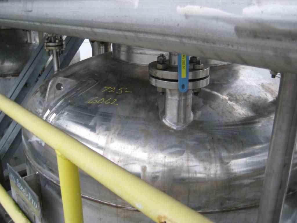 2000 Gal Steel Pro Inc. Stainless Steel Tank