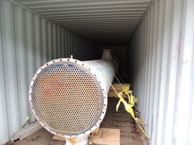 2781 Sq Ft Missouri Boiler & Tank Stainless Steel Shell & Tube Heat Exchanger