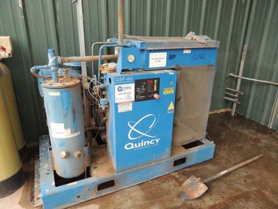 280 CFM Quincy Rotary Screw Compressor