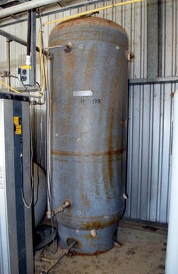 350 Gal Steel Fab Vertical Carbon Steel Pressure Vessel