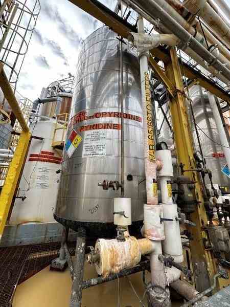 3600 Gal Perry Products T316 STainless Steel Pressure Vessel