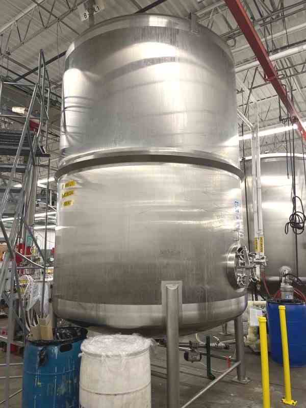 4000 Gal DCI 316L Stainless Steel Pressure Vessel