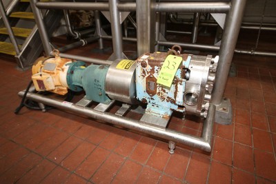 5 HP Waukesha Cherry-Burrell SS Positive Displacement Pump