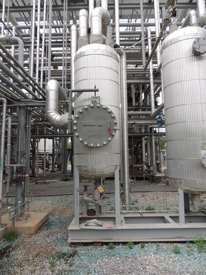 500 Gal Ventech Vertical Carbon Steel Pressure Vessel