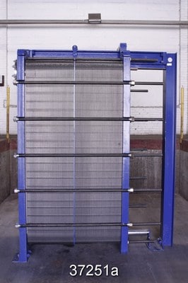 5732 Sq Ft Mueller Stainless Steel Plate Heat Exchanger